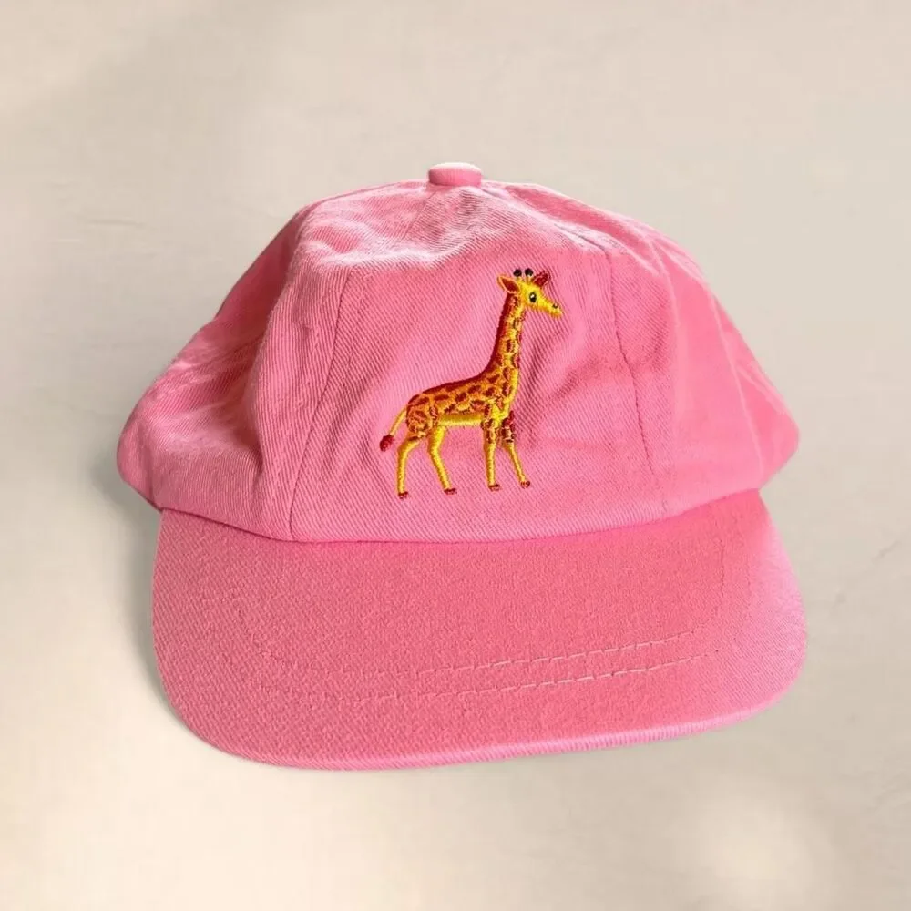 Kids Giraffe Pink Hat